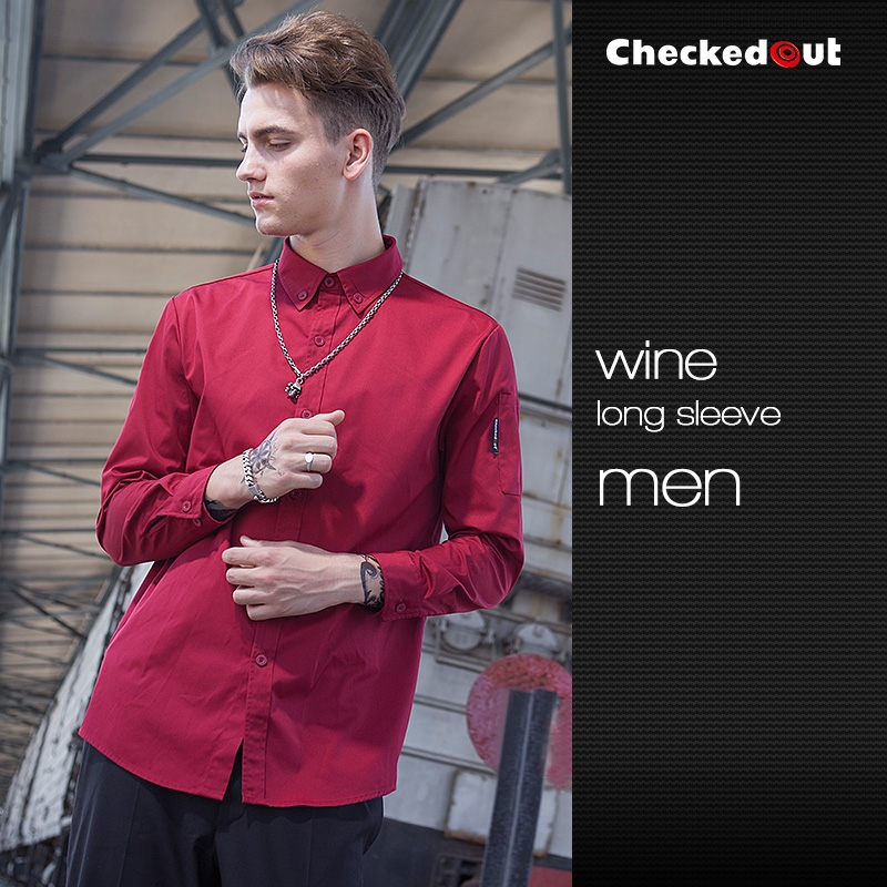 men wine shirt 